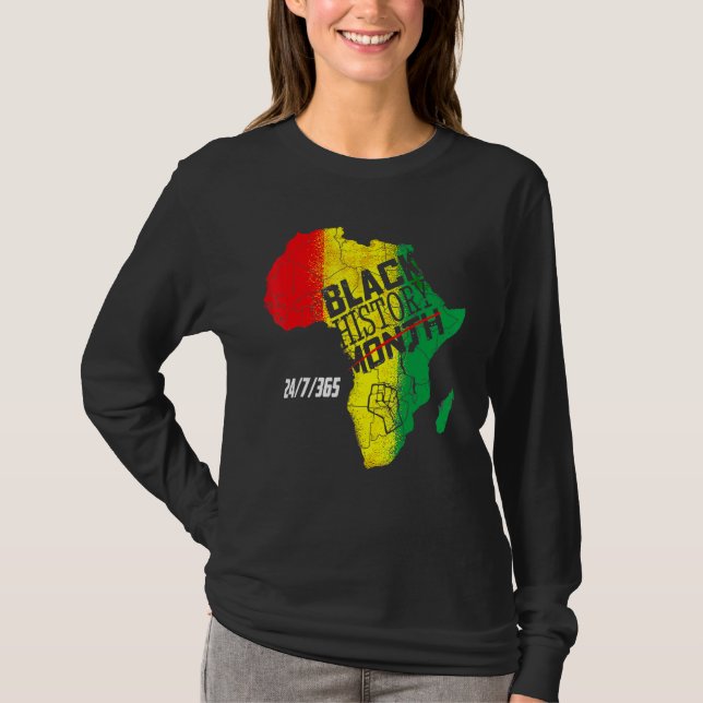 Camiseta Black History 247365 Men Women Kids Black History  (Anverso)