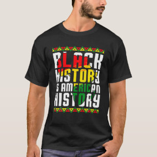 Camiseta Black History American History African Pride BHM M