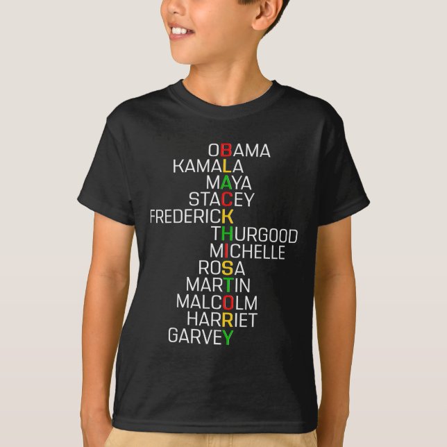 Camiseta Black History Black Leaders Melanin African Men Wo (Anverso)