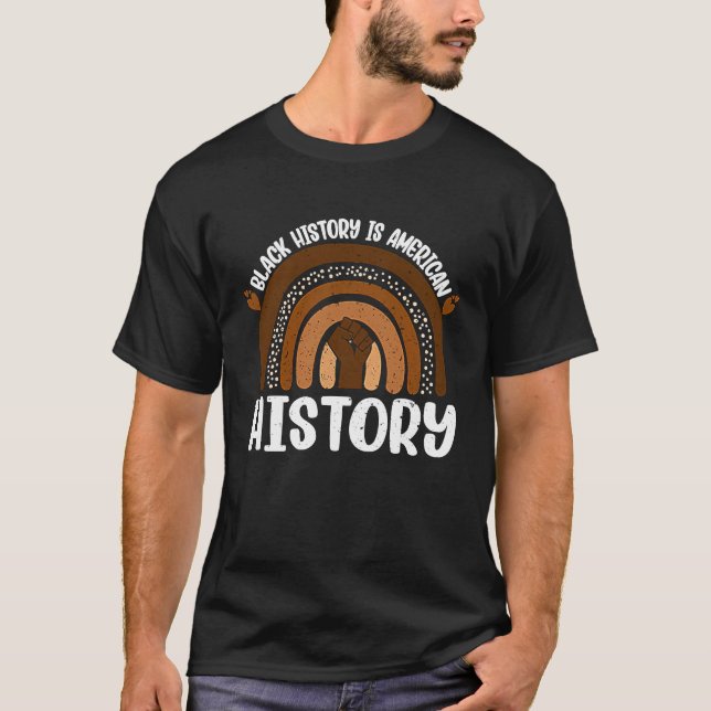 Camiseta Black History Is American History Melanin African  (Anverso)