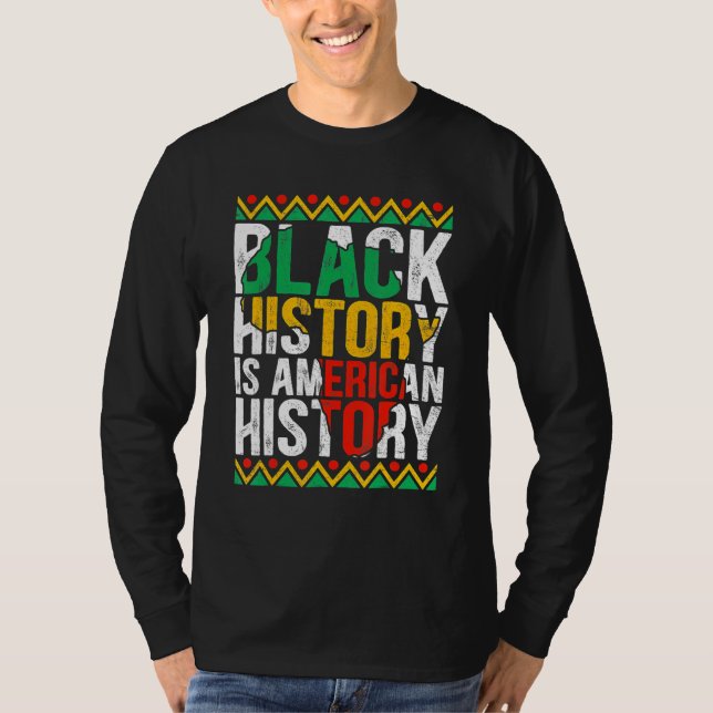 Camiseta Black History Is American History Patriotic Africa (Anverso)