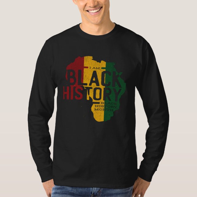 Camiseta Black History Is American History Patriotic Africa (Anverso)