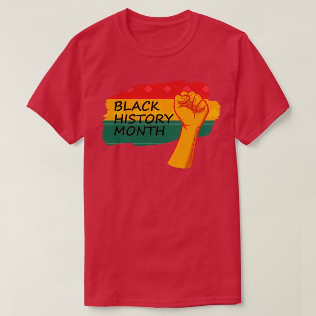 CAMISETA BLACK HISTORY MONTH 1 (Diseño del anverso)