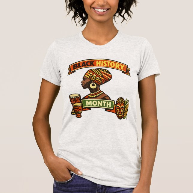 Camiseta Black History Month 100th Anniversary T-Shirt (Anverso)