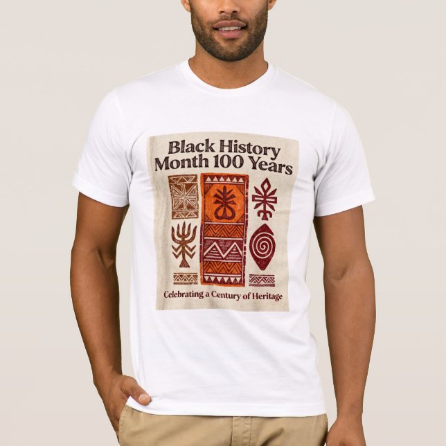 Camiseta Black History Month 100th Anniversary T-Shirt (Anverso)
