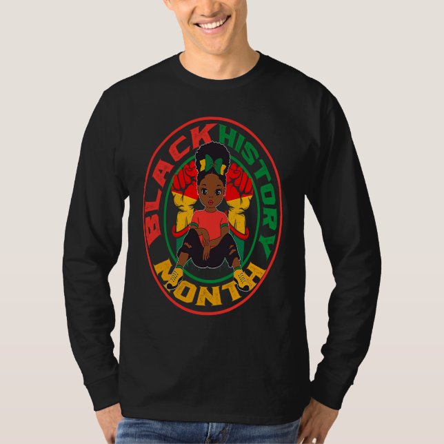 Camiseta Black History Month 2022 BHM Melanin Queen Afrocen (Anverso)