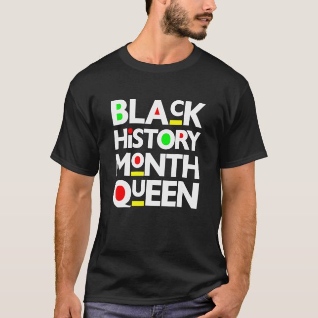 Camiseta Black History Month 2023 Queen Melanin African Ame (Anverso)