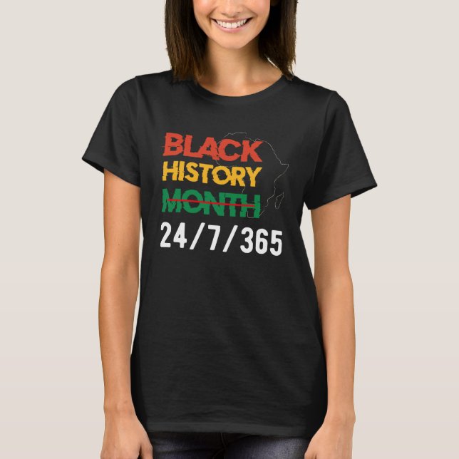 Camiseta Black History Month 247365 Africa Melanin 2022 Wom (Anverso)