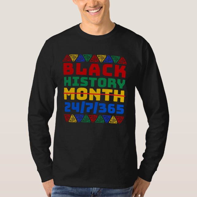 Camiseta Black History Month 247365 African Melanin Freedom (Anverso)