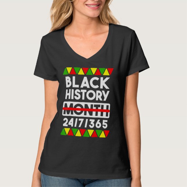 Camiseta Black History Month 247365 Gift Pride African Amer (Anverso)