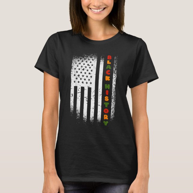 Camiseta Black History Month 247365 Pride African American (Anverso)