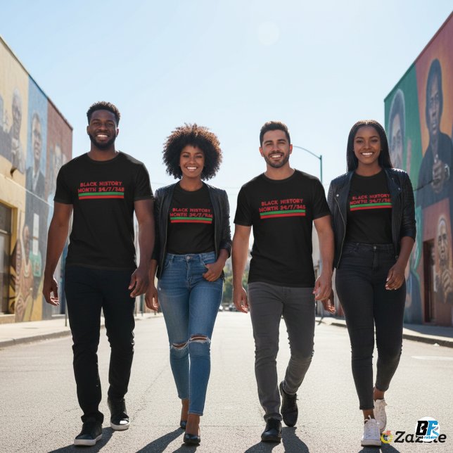 Camiseta Black History Month 24/7/365 | African American P (Subido por el creador)