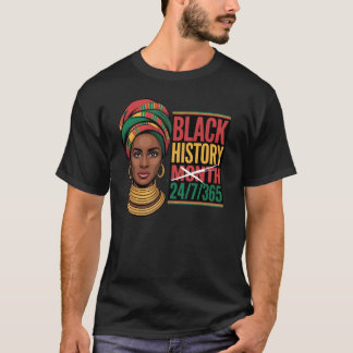 Camiseta Black History Month 365 Days A Year Empowerment 