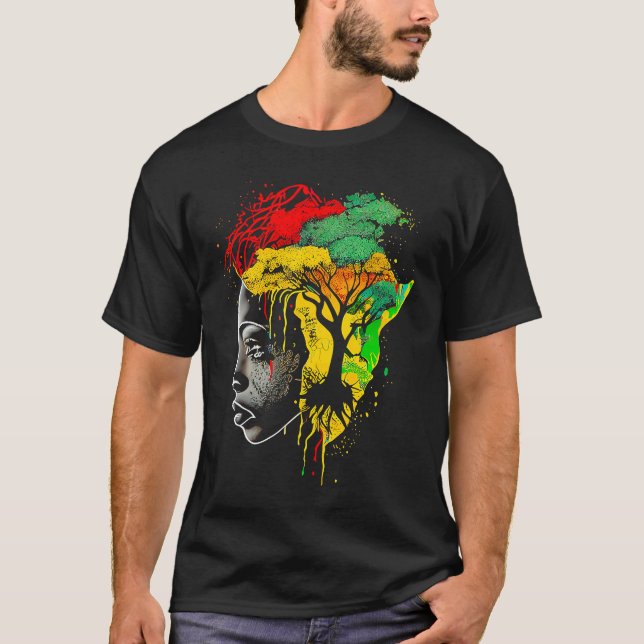 Camiseta Black history month  African American Ancestors' r (Anverso)
