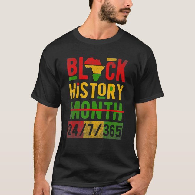 Camiseta Black History Month African American Melanin Pride (Anverso)