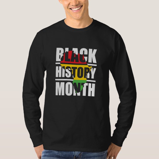 Camiseta Black History Month African Continent (Anverso)