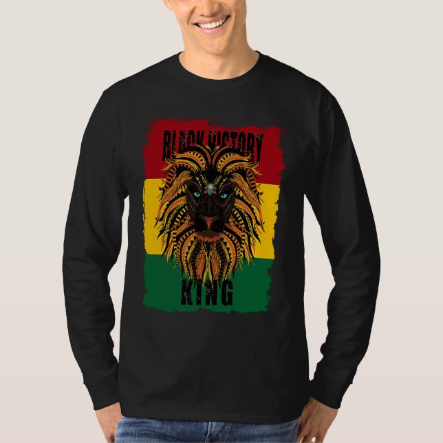 Camiseta Black History Month African Lion Black History Roo (Anverso)