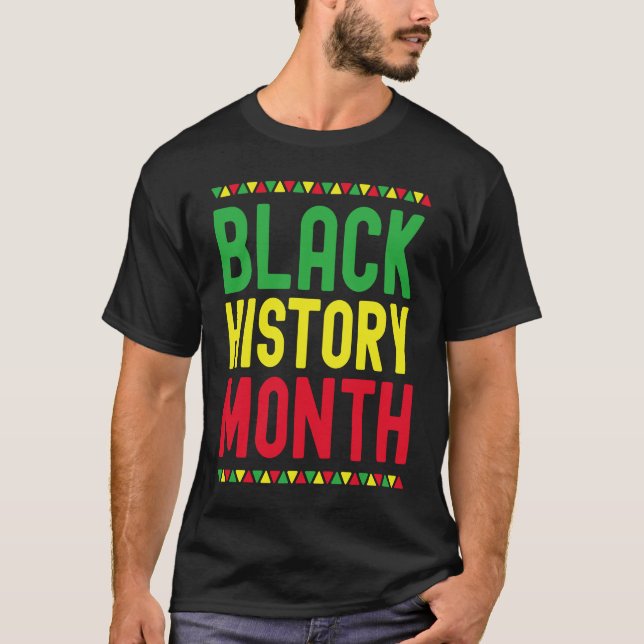 Camiseta Black History Month Afro African Pride Celebration (Anverso)