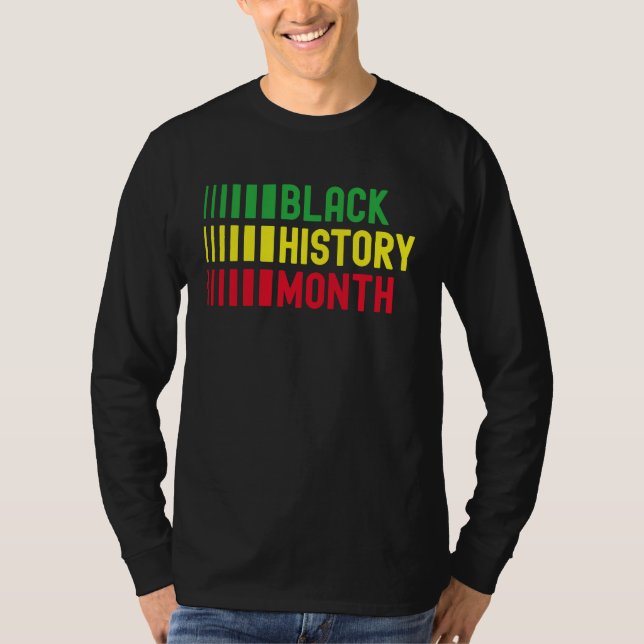 Camiseta Black History Month Afro African Pride Celebration (Anverso)