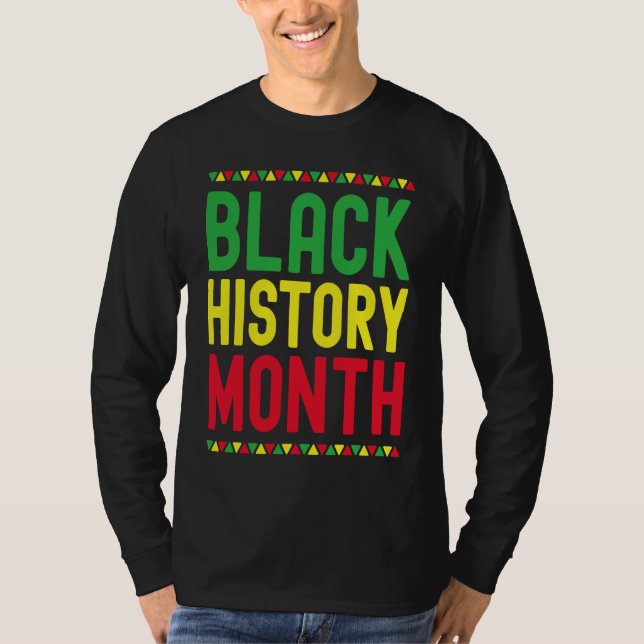 Camiseta Black History Month Afro African Pride Celebration (Anverso)