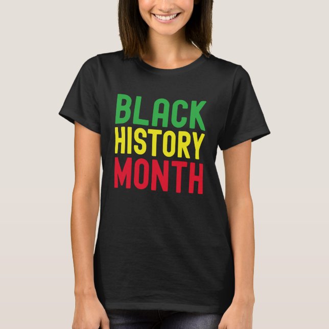 Camiseta Black History Month Afro African Pride Celebration (Anverso)