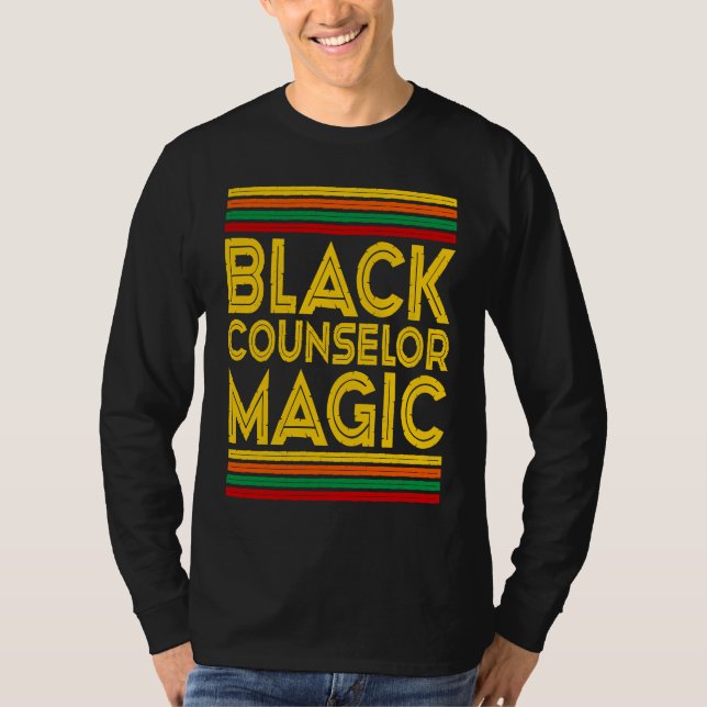 Camiseta Black History Month  Black Counselor Magic (Anverso)