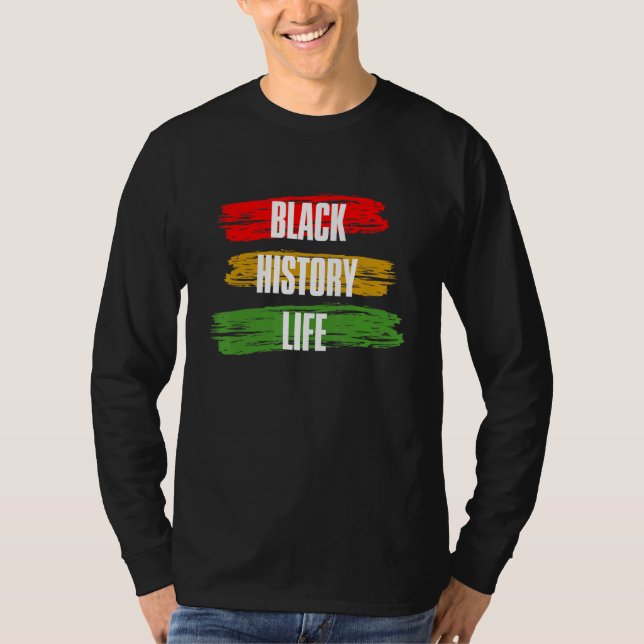 Camiseta Black History Month Black History Life_2 (Anverso)