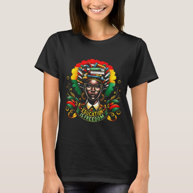 Camiseta Black History Month Black Leaders African American (Anverso)