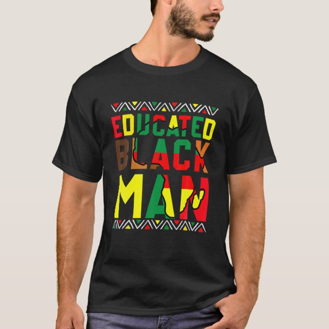 Camiseta Black History Month - Black Pride Educated Black M (Anverso)