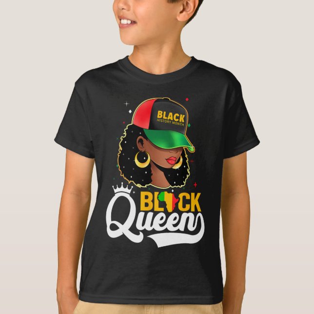 Camiseta Black History Month Black Queen (Anverso)