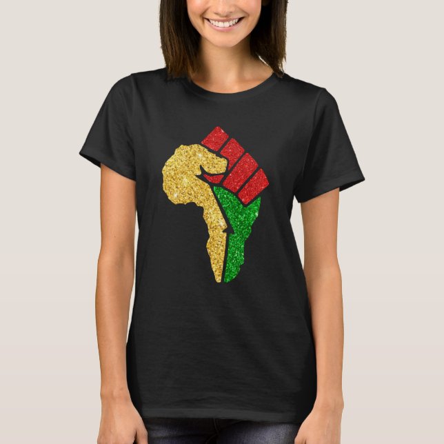 Camiseta Black History Month BLM Melanin African American (Anverso)