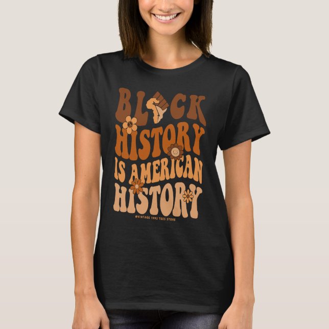 Camiseta Black History Month  BLM Melanin Pride African Ame (Anverso)