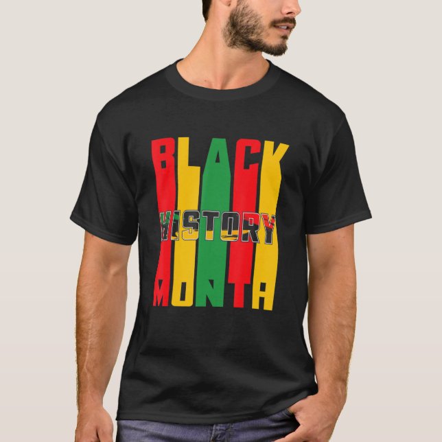 Camiseta Black History Month BLM Melanin Pride Pan African  (Anverso)