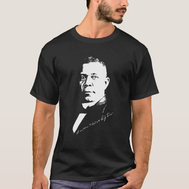Camiseta Black History Month Booker Washington Silhouette (Anverso)