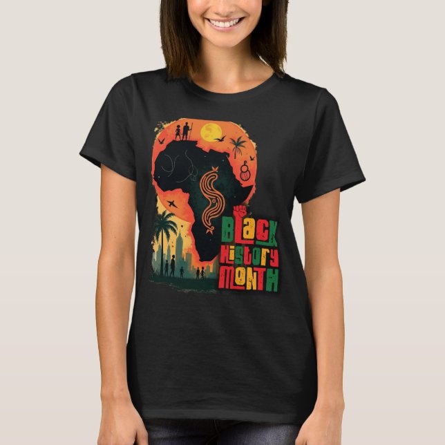 Camiseta Black History Month Celebrates a Legacy (Anverso)