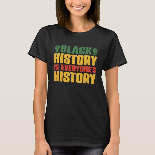 Camiseta Black History Month Decorations Black History (Anverso)