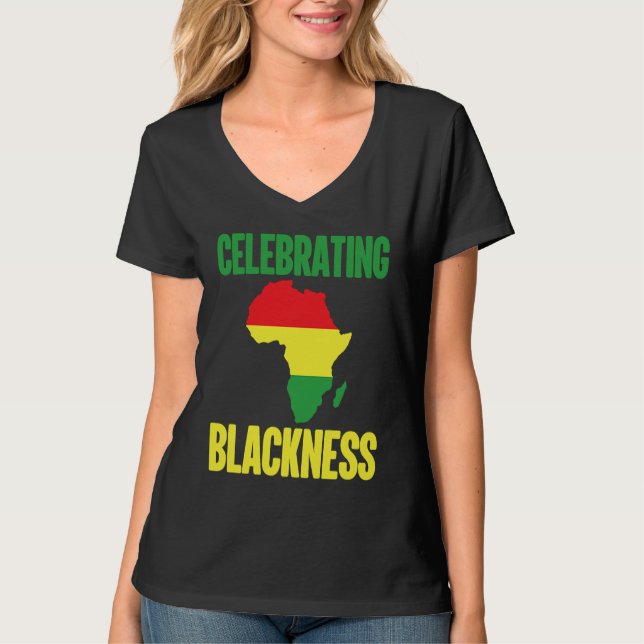 Camiseta Black History Month Decorations Celebrating Blackn (Anverso)