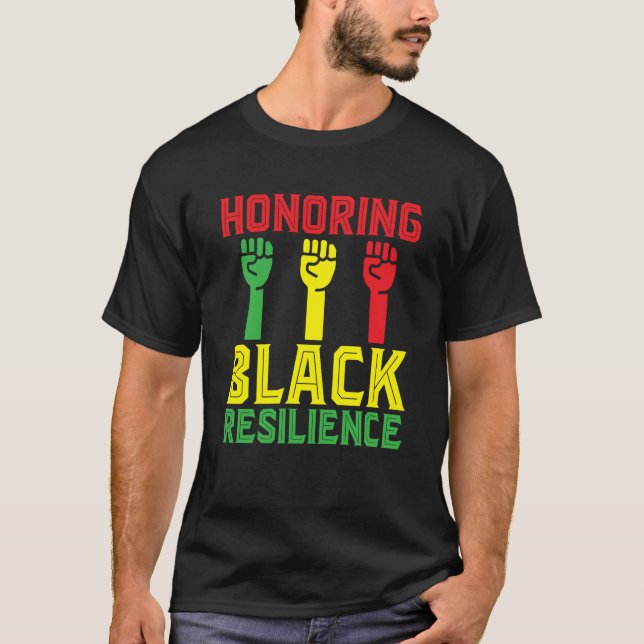 Camiseta Black History Month Decorations Honoring Black Res (Anverso)