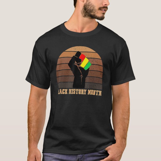 Camiseta Black History Month Fist Black History Month Febru (Anverso)