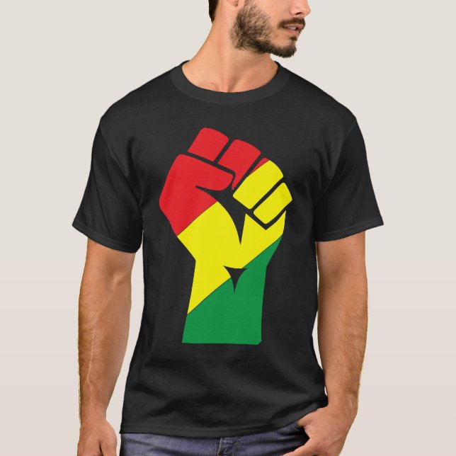 Camiseta Black History Month Fist Black Power African Ameri (Anverso)