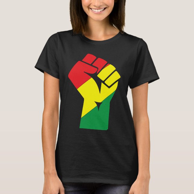 Camiseta Black History Month Fist Black Power African Ameri (Anverso)