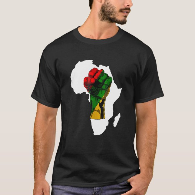 Camiseta Black History Month Fist Women Men Kids (Anverso)