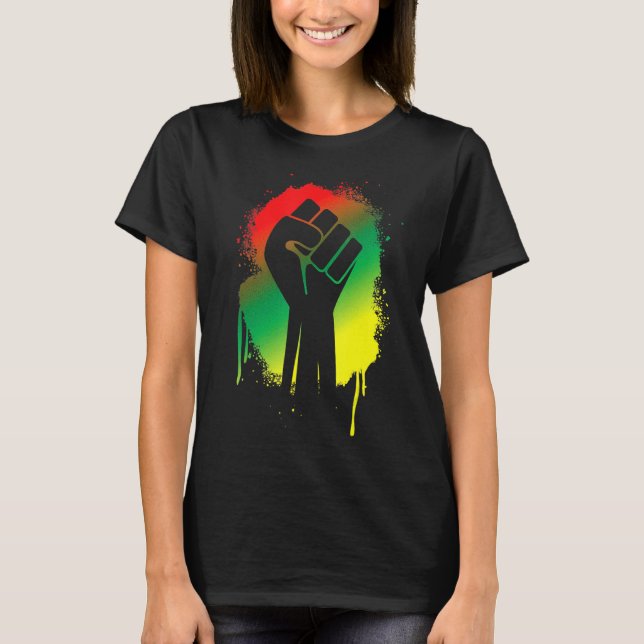 Camiseta Black History Month For Men Women Kids African Pow (Anverso)