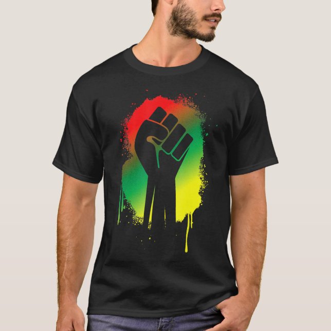 Camiseta Black History Month For Men Women Kids African Pow (Anverso)