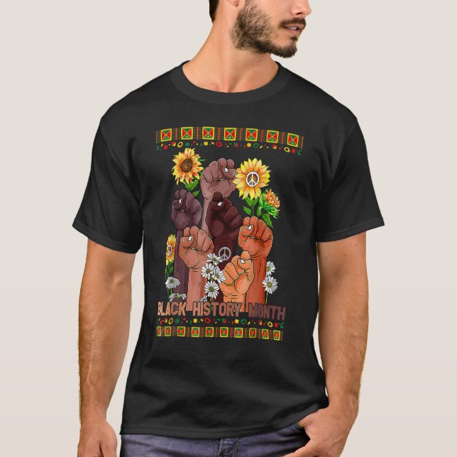Camiseta Black History Month Inspiring Black Leaders Power  (Anverso)
