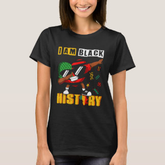 Camiseta Black History Month Kids Men Women Dabbing Heart A