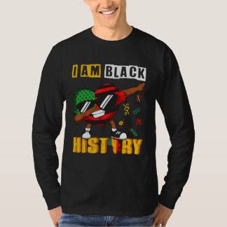 Camiseta Black History Month Kids Men Women Dabbing Heart A