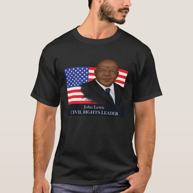 Camiseta Black History Month Leader John Lewis (Anverso)