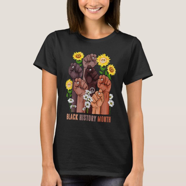 Camiseta Black History Month Melanin Afro African Pride Men (Anverso)
