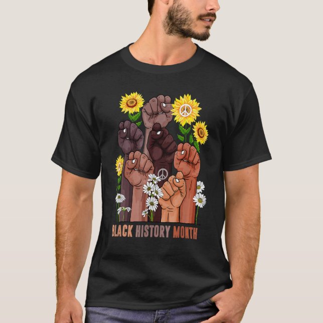 Camiseta Black History Month Melanin Afro African Pride Men (Anverso)